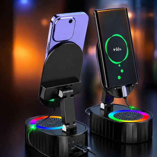 SOPORTE INDUCTION PARLANTE CON LUZ